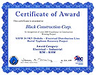 Certificate of Award