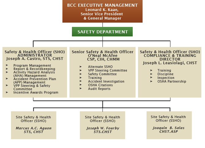BCC Safety Organization