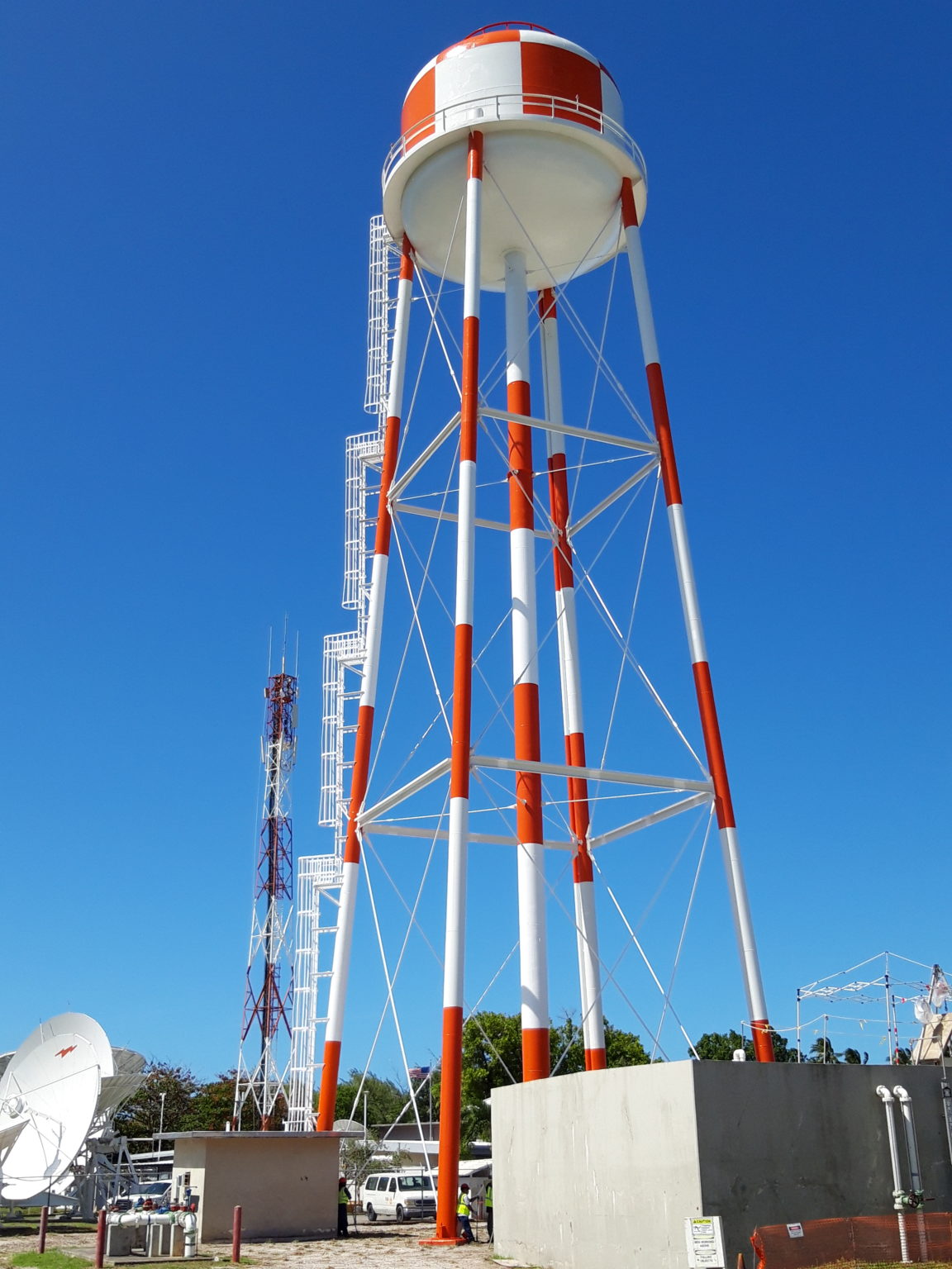 REPAIRS TO ELEVATED WATER STORAGE TANK FACILITY, DIEGO GARCIA Black